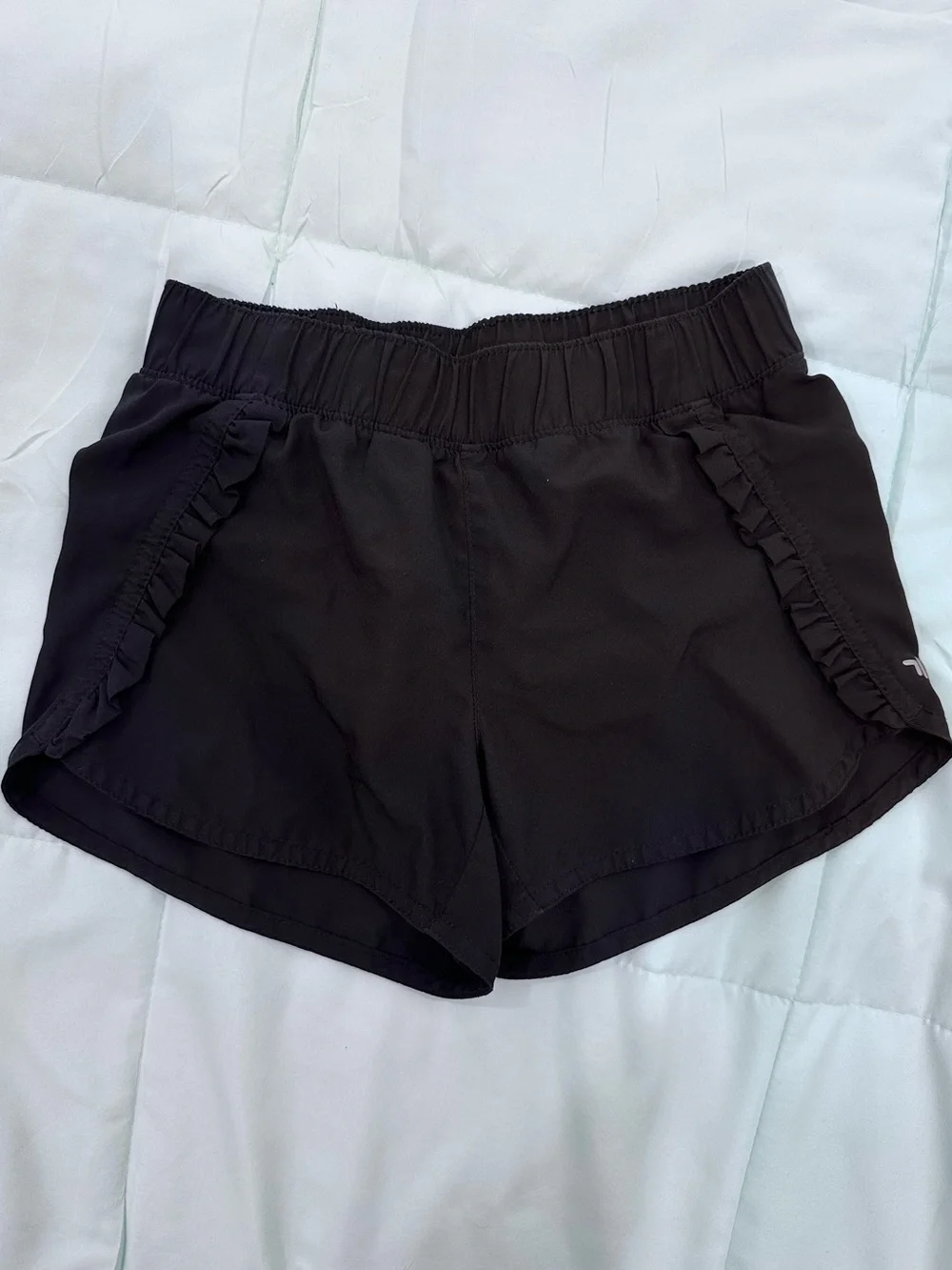 Girls Black Athletic Shorts